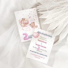 Personalizowane Zaproszenie dla Dziewczynki na Jej Zaczarowane Urodzinki