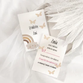 Zaproszenie na Urodzinki dla Dziewczynki