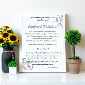 Spersonalizowane Zaproszenie na Ślub dla Rodziców